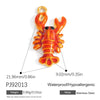 Stainless Steel Crab Heart Pendant Earrings Jewelry Accessories Electroplated Simple Minimalist Style