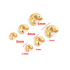 Stainless Steel Crescent Buckle Bracelet With Positioning Beads And Electroplating Process