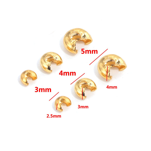 Stainless Steel Crescent Buckle Bracelet With Positioning Beads And Electroplating Process