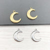 Stainless Steel Crescent Pendant Jewelry Accessories For Men And Women Electroplating Diy