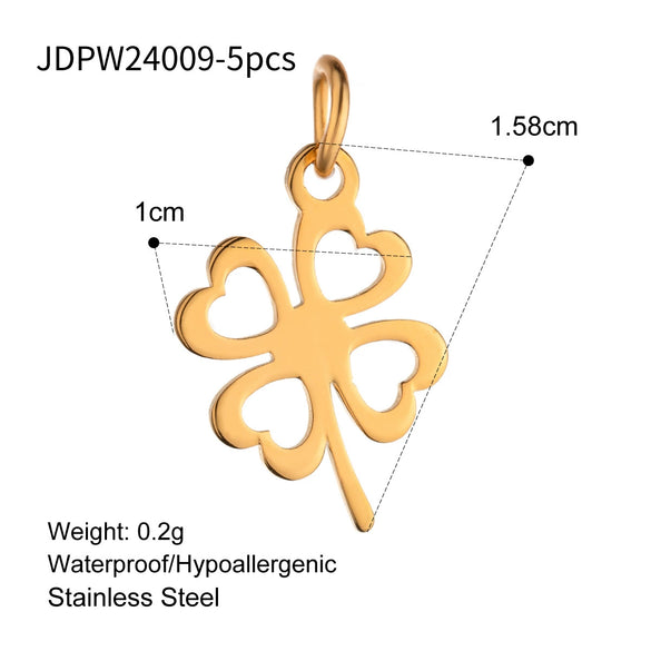 Stainless Steel Cross And Smiley Face Pendant Accessories With Electroplating