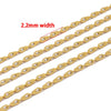 Stainless Steel Cross Bow Chain Jewelry For Diy Necklace Bracelet Shoe Bag Accessories With Electroplating Treatment