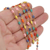 Stainless Steel Cross Dripping Oil Beads Jewelry Accessories For Necklace Bracelet Kanklet