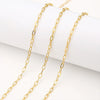 Stainless Steel Cross Oval Chain Necklace Accessories With Electroplating