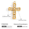 Stainless Steel Cross Pendant Handmade Diy Jewelry Accessories For Women With Electroplating Process