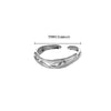 Stainless Steel Crown Ring Electroplating Niche Design Allmatch Opening Adjustable Couple Ring