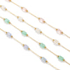 Stainless Steel Crystal Chain Vacuum Gold Plated Diy Bracelet Necklace Accessories Material