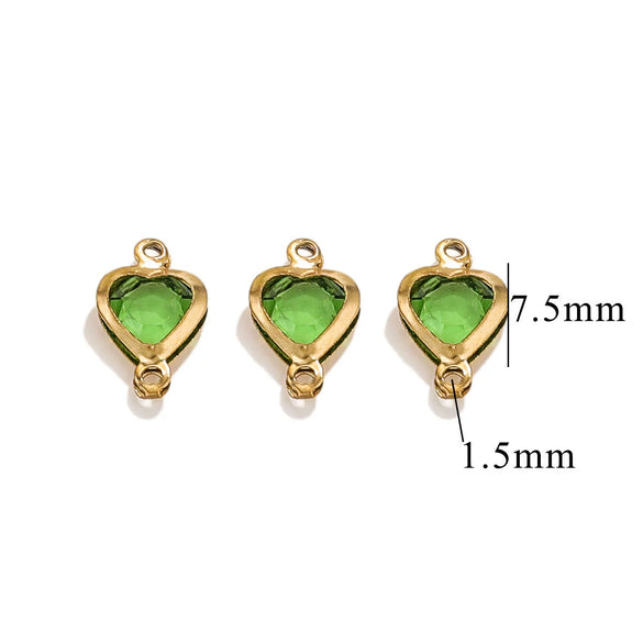 Stainless Steel Crystal Water Drop Pendant Necklace Electroplated Jewelry Accessories Wholesale