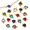 Stainless Steel Crystal Water Drop Pendant Necklace Electroplated Jewelry Accessories Wholesale