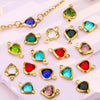 Stainless Steel Crystal Water Drop Pendant Necklace Electroplated Jewelry Accessories Wholesale