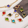 Stainless Steel Crystal Water Drop Pendant Necklace Electroplated Jewelry Accessories Wholesale