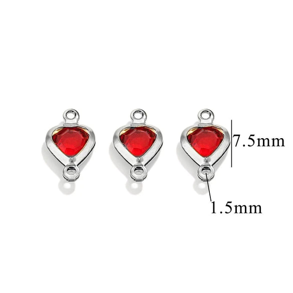 Stainless Steel Crystal Water Drop Pendant Necklace Electroplated Jewelry Accessories Wholesale