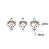 Stainless Steel Crystal Water Drop Pendant Necklace Electroplated Jewelry Accessories Wholesale