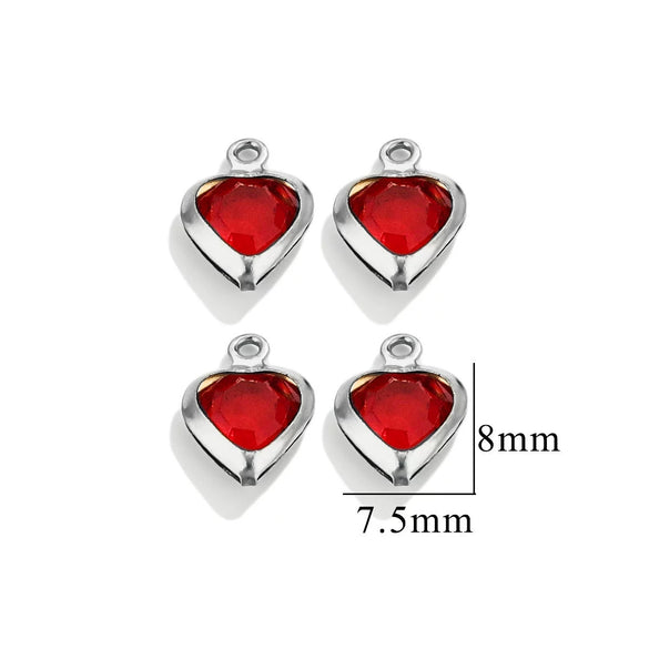 Stainless Steel Crystal Water Drop Pendant Necklace Electroplated Jewelry Accessories Wholesale