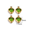 Stainless Steel Crystal Water Drop Pendant Necklace Electroplated Jewelry Accessories Wholesale