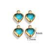 Stainless Steel Crystal Water Drop Pendant Necklace Electroplated Jewelry Accessories Wholesale
