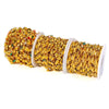 Stainless Steel Crystal Waterproof Chain Jewelry Accessories Bracelet Necklace Furnace Plated With 18K Gold Electroplated
