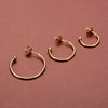 Stainless Steel Cshaped Electroplated Diy Handmade Earrings Jewelry Materials