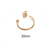 Stainless Steel Cshaped Electroplated Diy Handmade Earrings Jewelry Materials
