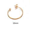 Stainless Steel Cshaped Electroplated Diy Handmade Earrings Jewelry Materials
