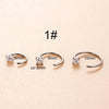 Stainless Steel Cshaped Geometric Nose Ring Jewelry With Electroplating