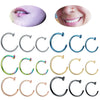 Stainless Steel Cshaped Nose Ring And Lip Ring Multicolor Electroplating