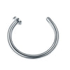 Stainless Steel Cshaped Nose Ring And Lip Ring Multicolor Electroplating