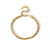 Stainless Steel Cuban Chain Bracelet And Necklace Set With Serpentine Pattern Vacuum Real Gold Electroplated In Pvd Furnace For Unisex
