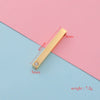 Stainless Steel Cuboid Pendant Water Cup Diamond Accessories Stereo Stick With Birthstone Electroplated Smooth