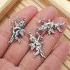 Stainless Steel Cupid Jewelry Pendant Handmade Electroplated Accessories For Necklace And Bracelet