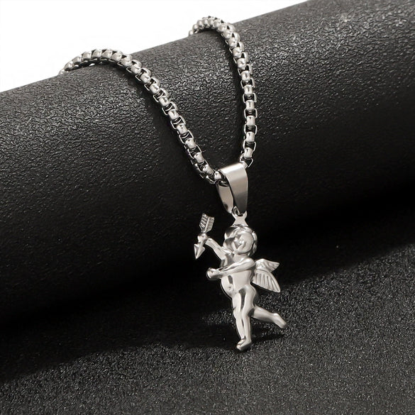 Stainless Steel Cupid Jewelry Pendant Handmade Electroplated Accessories For Necklace And Bracelet