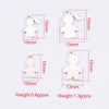 Stainless Steel Cut Cartoon Humanoid Couple Pendant Jewelry Accessories Electroplated