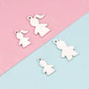 Stainless Steel Cut Cartoon Humanoid Couple Pendant Jewelry Accessories Electroplated