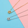 Stainless Steel Cute Cat's Claw Ushape Pendant Necklace Electroplated Cartoon Animals Style Ochain
