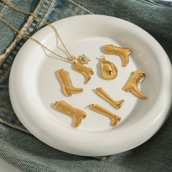 Stainless Steel Cute Trendy Diy Pendant Accessories With Electroplating Treatment