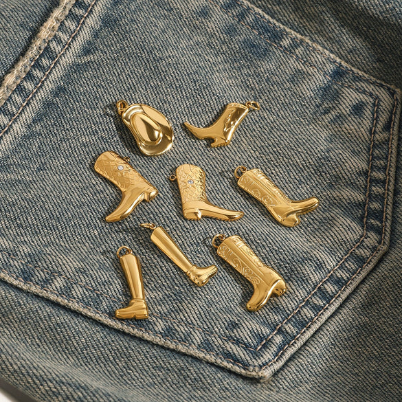 Stainless Steel Cute Trendy Diy Pendant Accessories With Electroplating Treatment