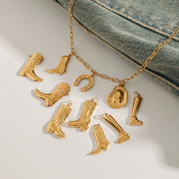 Stainless Steel Cute Trendy Diy Pendant Accessories With Electroplating Treatment