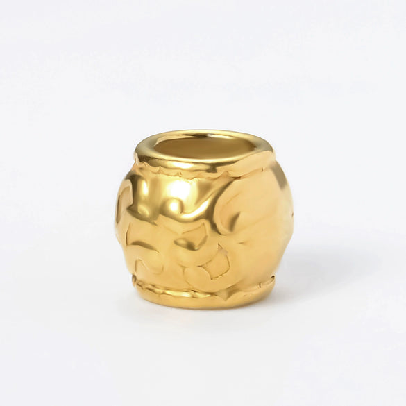 Stainless Steel Cylinder Pattern Casting Electroplating Bead Accessories For Diy Bracelet