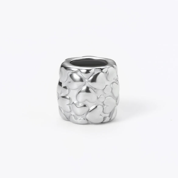 Stainless Steel Cylinder Pattern Casting Electroplating Bead Accessories For Diy Bracelet