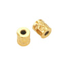 Stainless Steel Cylindrical Fish Pattern Beads Jewelry Diy Accessories With 18K Electroplating