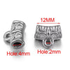 Stainless Steel Cylindrical String Spacer Beads And Hanging Tube Pendant Electroplated For Diy Necklace