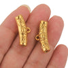 Stainless Steel Cylindrical String Spacer Beads And Hanging Tube Pendant Electroplated For Diy Necklace