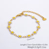 Stainless Steel Daisy Bracelet With Electroplating Process