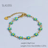 Stainless Steel Daisy Bracelet With Electroplating Process