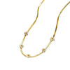 Stainless Steel Daisy Flower Necklace For Women Fashion Electroplating Jewelry