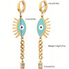 Stainless Steel Devil's Eye Animals Zodiac Personality Fashion Women's Earrings Electroplated