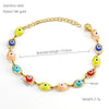 Stainless Steel Devil's Eye Electroplating Unisex Hip Hop Style Bracelet