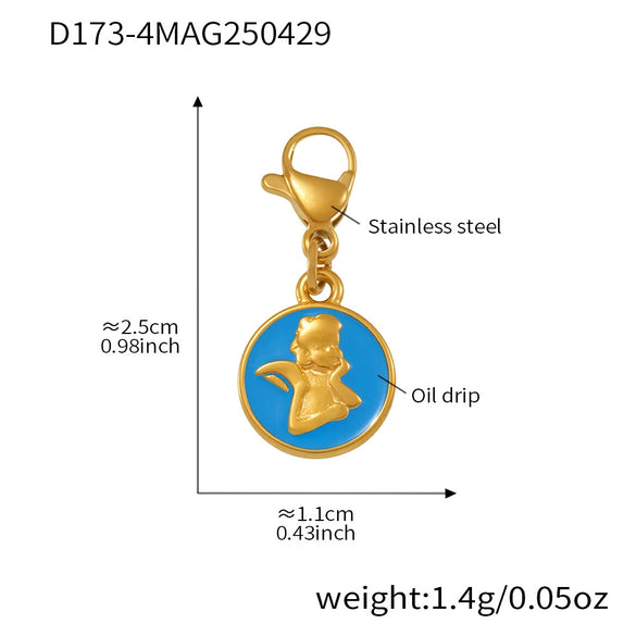 Stainless Steel Devil's Eye With Zircon And Natural Stone Multiaccessories Pendant Necklace And Bracelet Set For Women