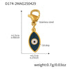 Stainless Steel Devil's Eye With Zircon And Natural Stone Multiaccessories Pendant Necklace And Bracelet Set For Women