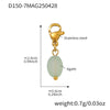 Stainless Steel Devil's Eye With Zircon And Natural Stone Multiaccessories Pendant Necklace And Bracelet Set For Women